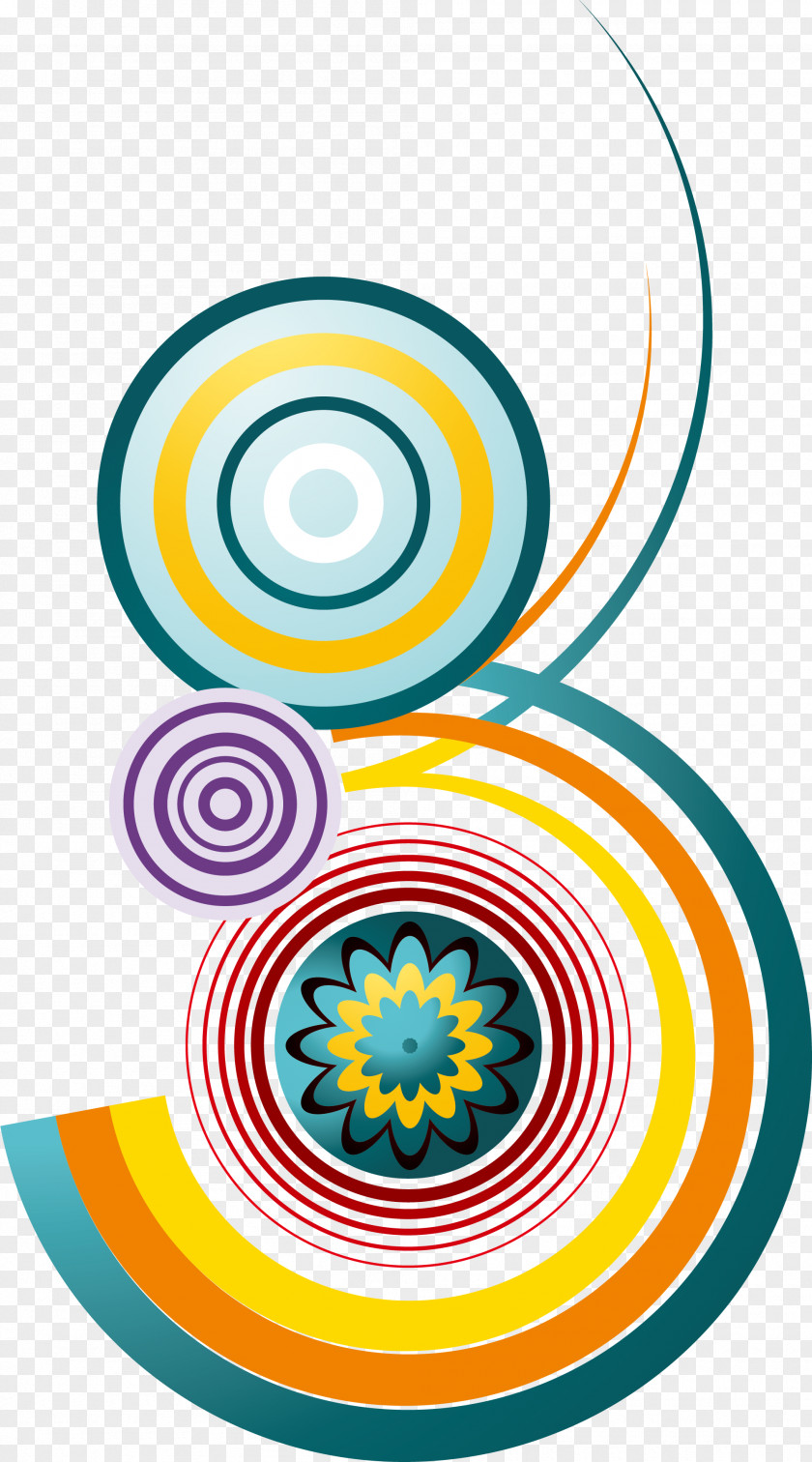 Cartoon Colorful Circle Clip Art PNG
