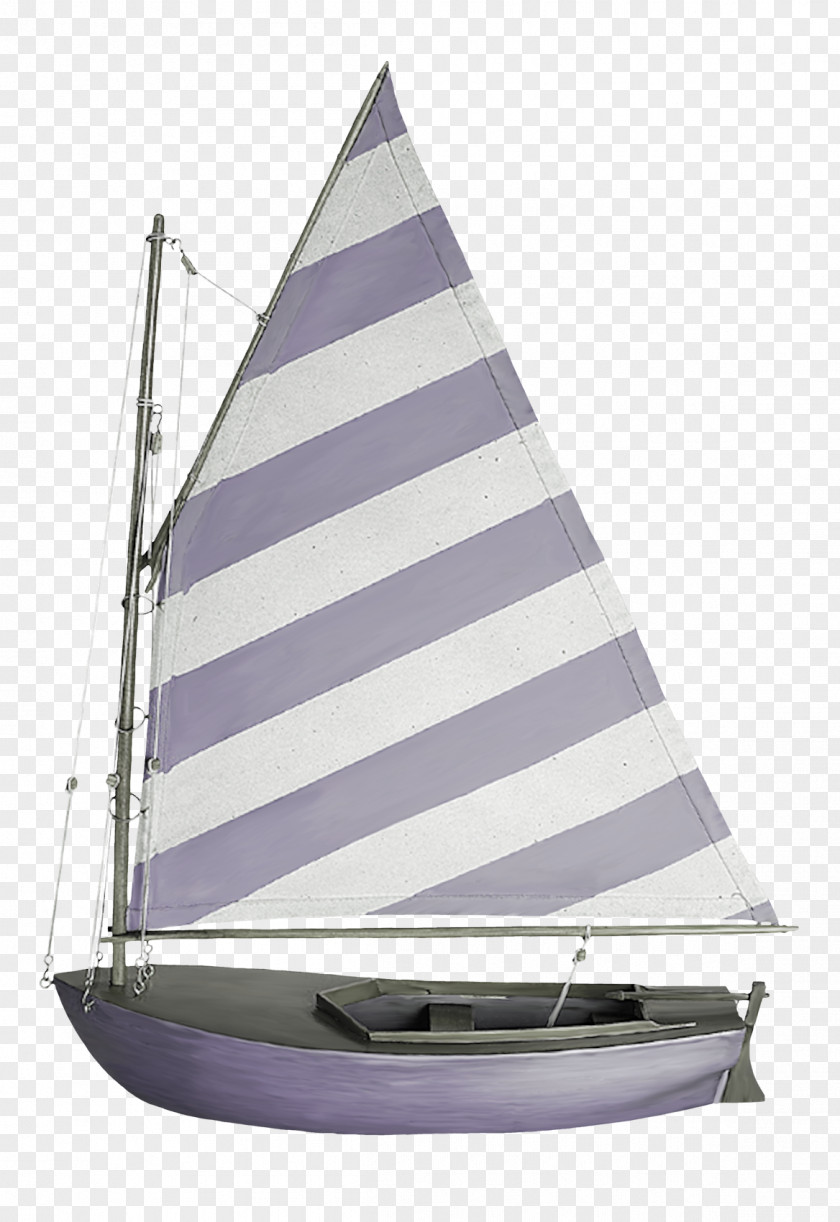 Color Beautiful Sailing Ship Sailboat PNG