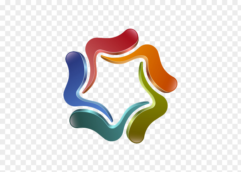 Rotating Colored Logo 3D Computer Graphics PNG
