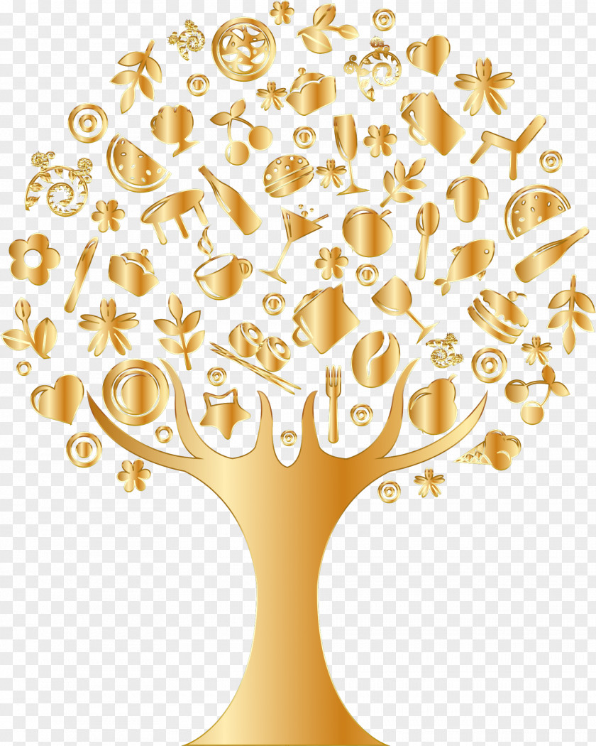 Abstract Background Tree Gold Clip Art PNG