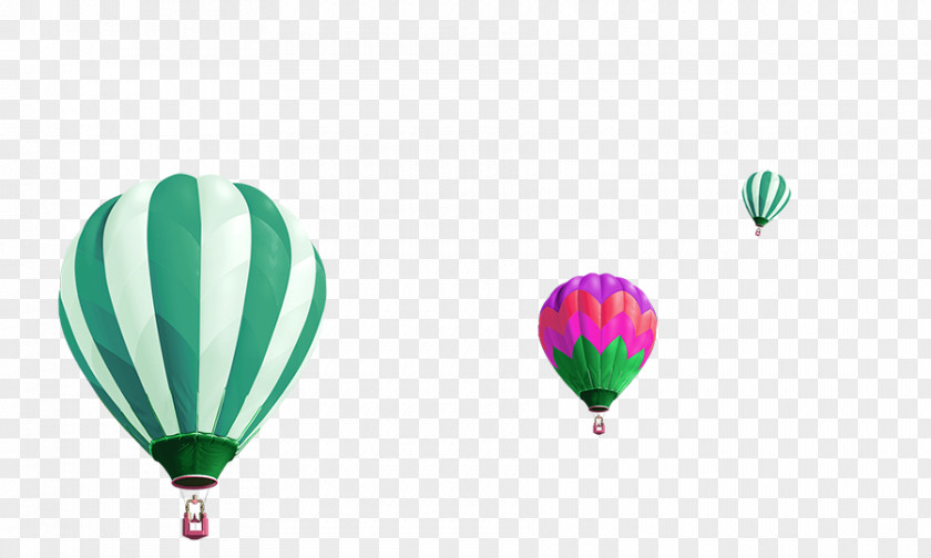 Green Fresh Hot Air Balloon Floating Material Ballooning PNG