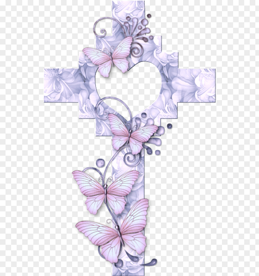 Idyllic Rural Wind Element Christian Cross Paper Clip Art PNG