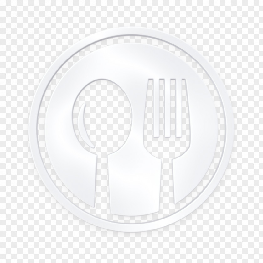 Symbol Spoon Kitchen Icon Restaurant Cutlery Circular Of A And Fork In Circle Food PNG
