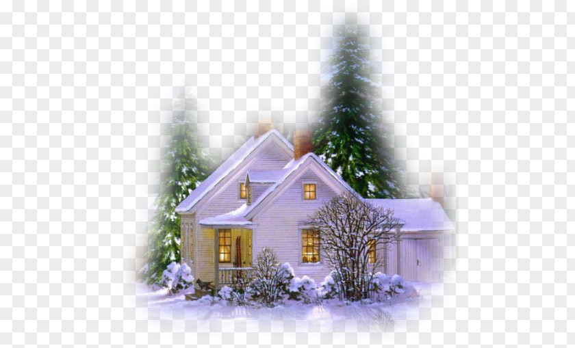 Winnter House Picture Clip Art PNG