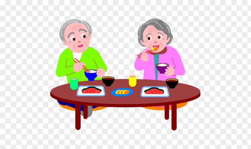 Elderly Couple Clip Art Couples Eating PNG