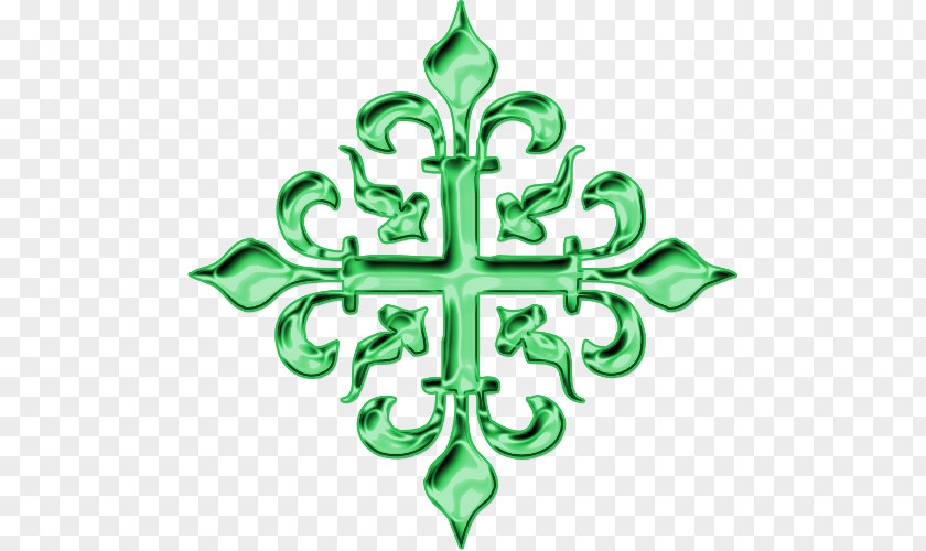 European Style Decorative Painting Christmas Ornament Line Symmetry Green PNG