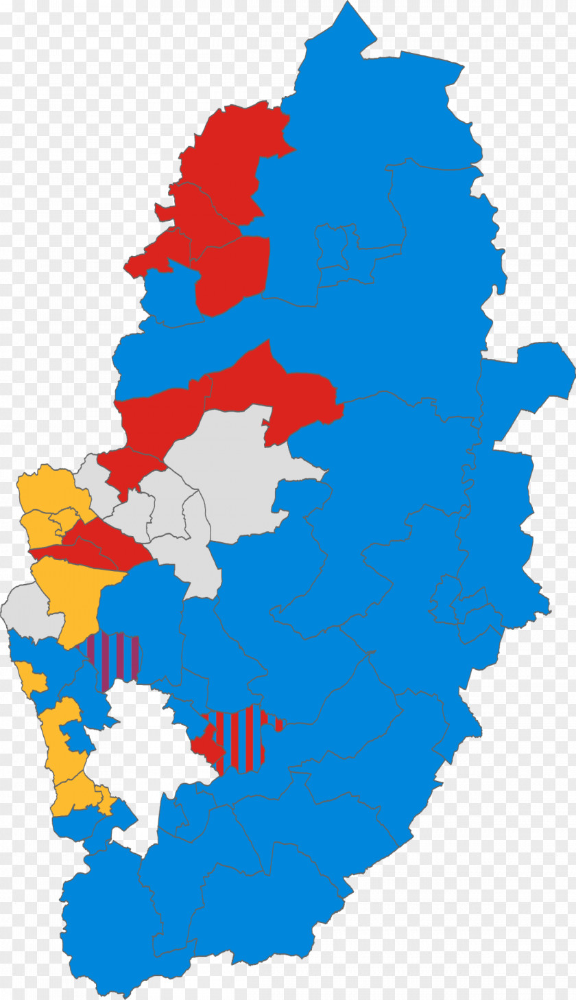 Map Nottinghamshire County Council Election, 2009 2013 PNG