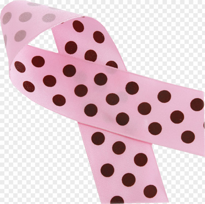 Pink Dot Ribbon Rubber Stamp Printing PNG