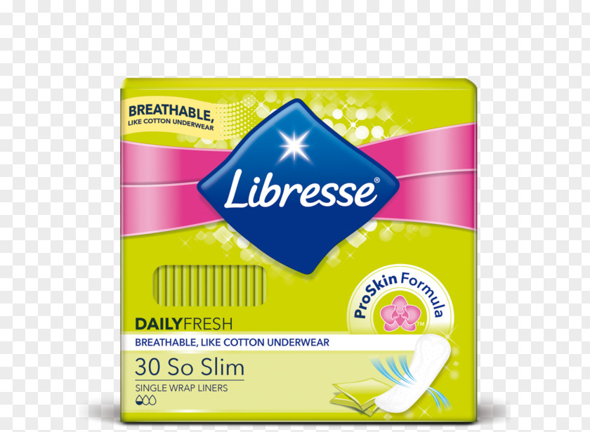 Sliming Pantyliner Libresse Tampon Feminine Sanitary Supplies Carefree PNG