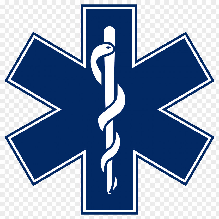 Star Of Life Emergency Medical Services Technician Paramedic Clip Art PNG
