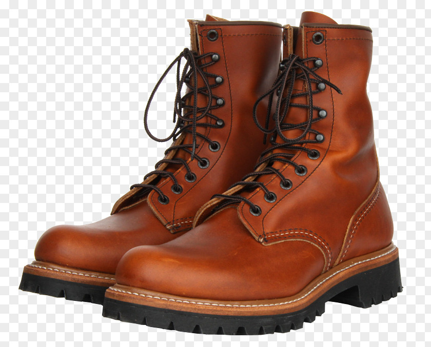 Boot Motorcycle Leather Red Wing Shoes PNG