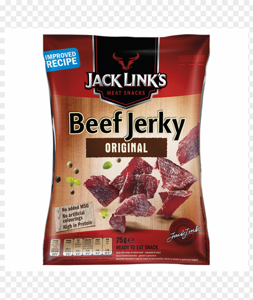 Jerky Jack Link's Beef Dried Meat PNG