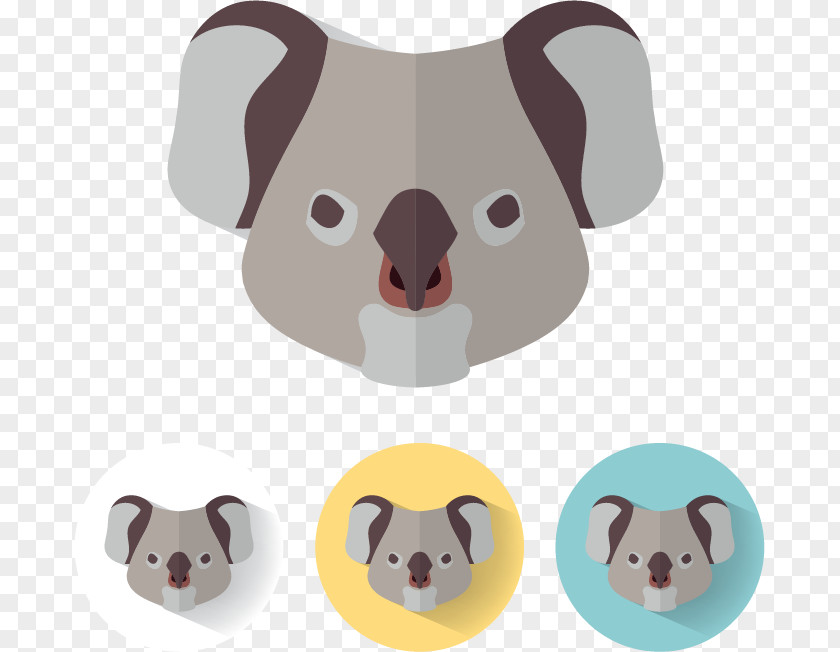 Koala Avatar Euclidean Vector Illustration PNG