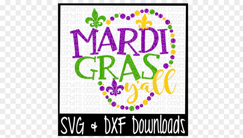 Mardi Gras Throws AutoCAD DXF Lent PNG