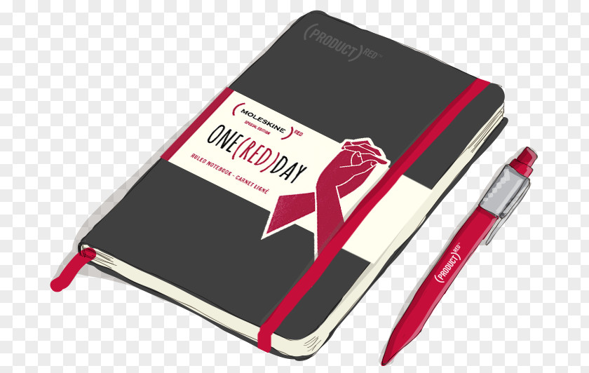 Moleskin Product Red AIDS Moleskine PNG