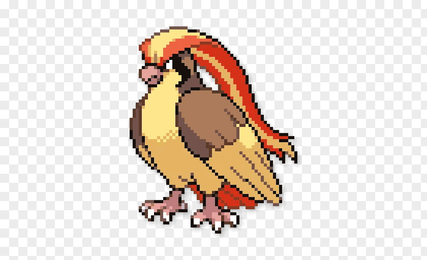 Pokemon Pokémon Red And Blue Pidgeotto Pixel Art PNG