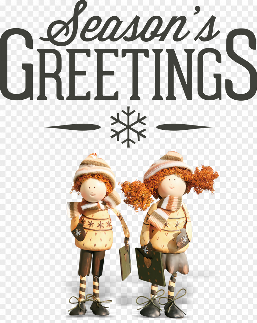 Seasons Greetings Christmas Winter PNG