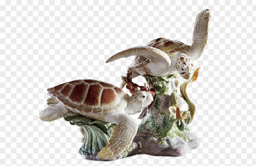 Turtle Sea Lladró Sculpture Figurine PNG