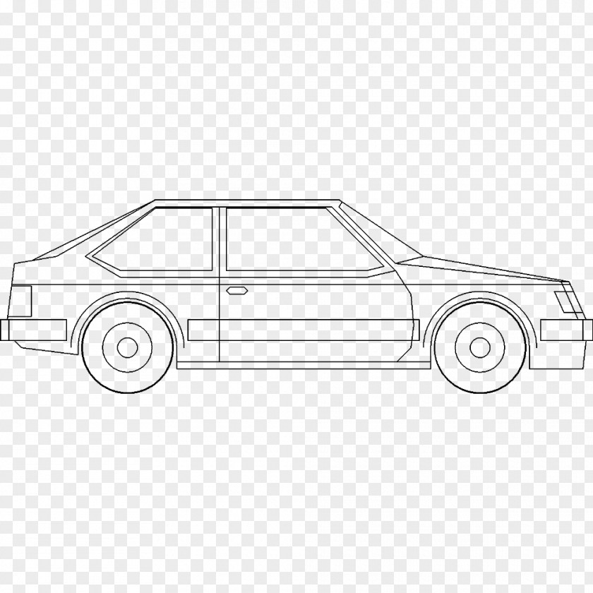 Cad Compact Car Vehicle Drawing Transport PNG