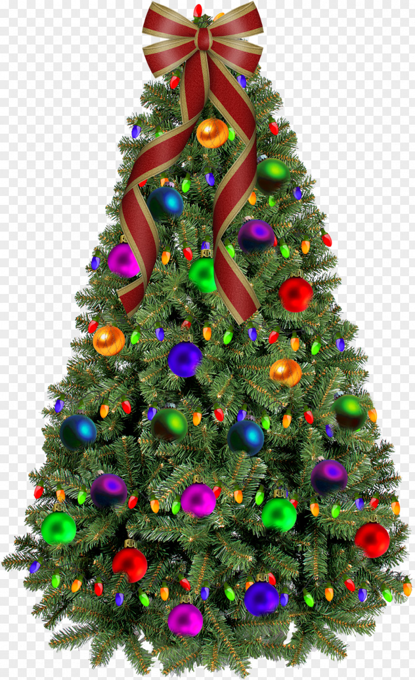 Christmas Tree Santa Claus Tree-topper PNG