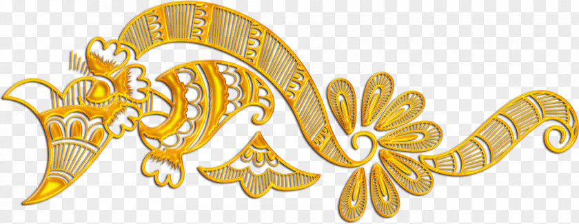 Gold Element Butterfly 2M Butterflies And Moths Font PNG