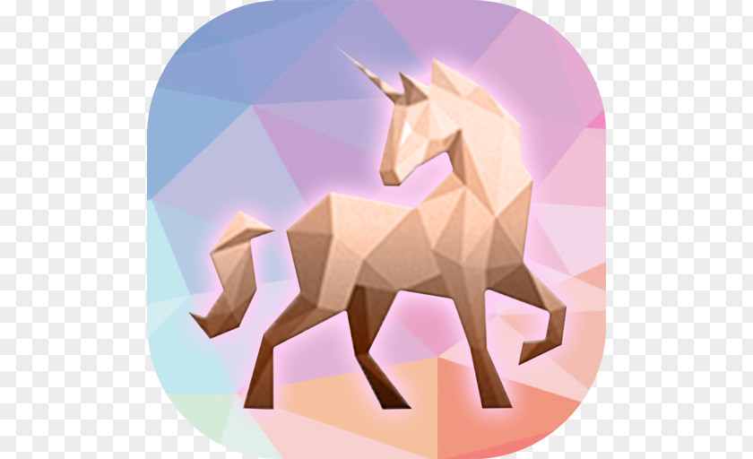 Poly Art Logo HorseUnicorn Unicorn Color By Number PNG