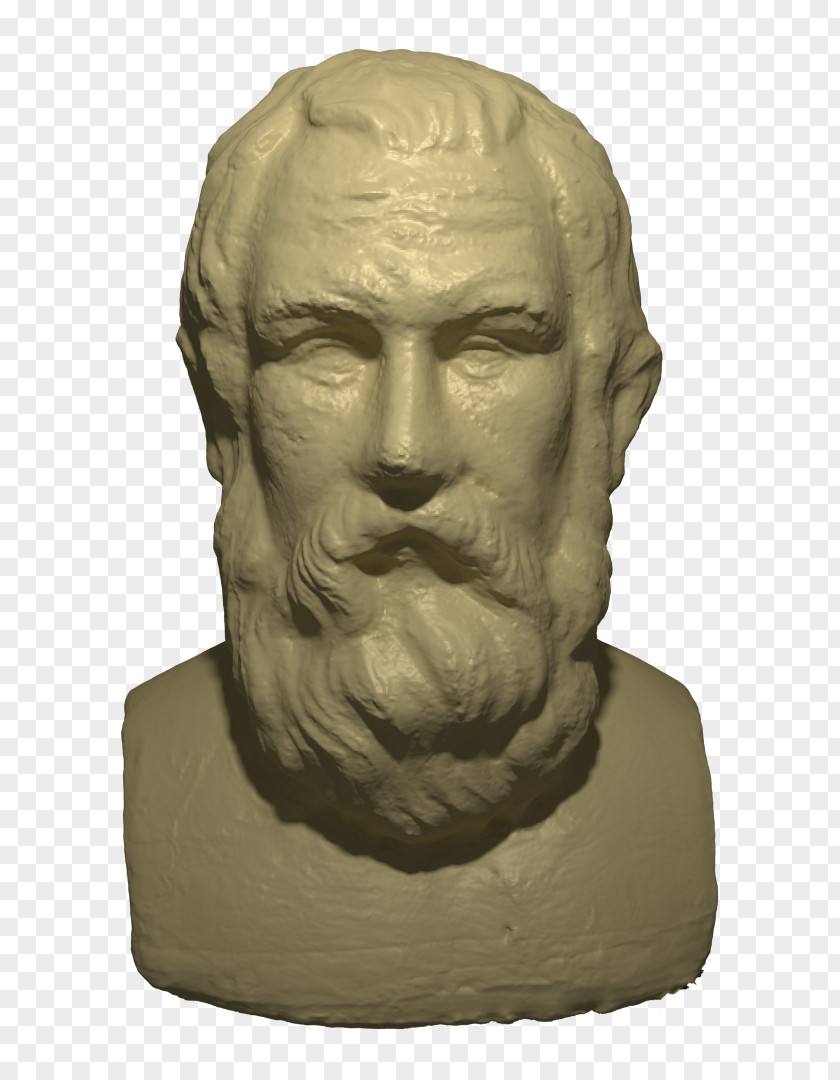 Refined Stone Carving Sculpture Image Philosopher PNG