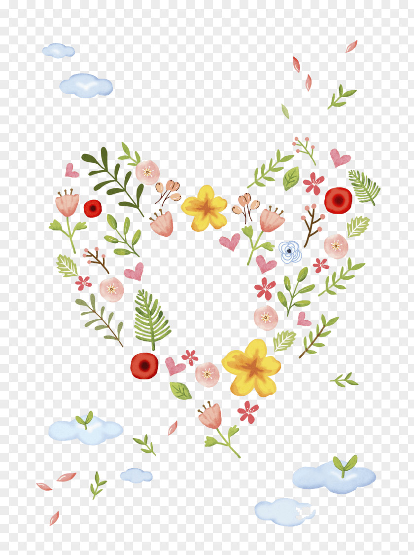 Watercolor Flower Border Clip Art Illustration Image Floral Design PNG