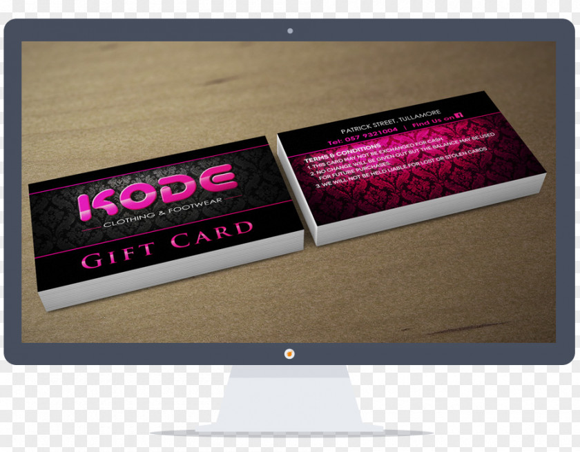 Gift Voucher Design Brand Product KODE-TV PNG