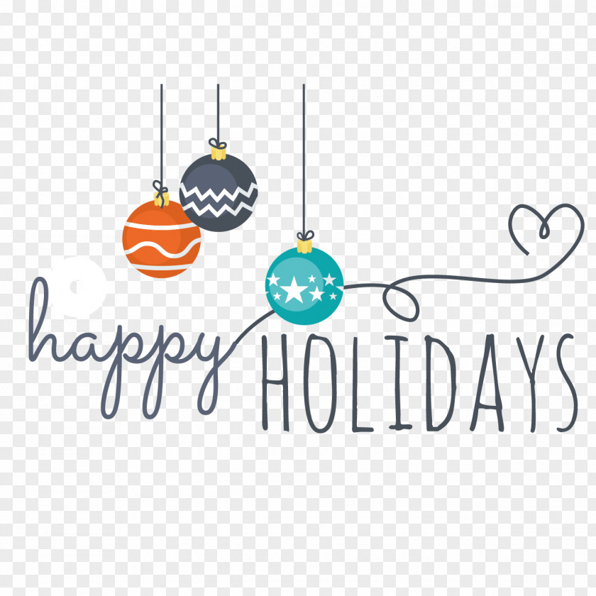 Happy Winter WordArt Vector Holiday Vacation New Year Clip Art PNG