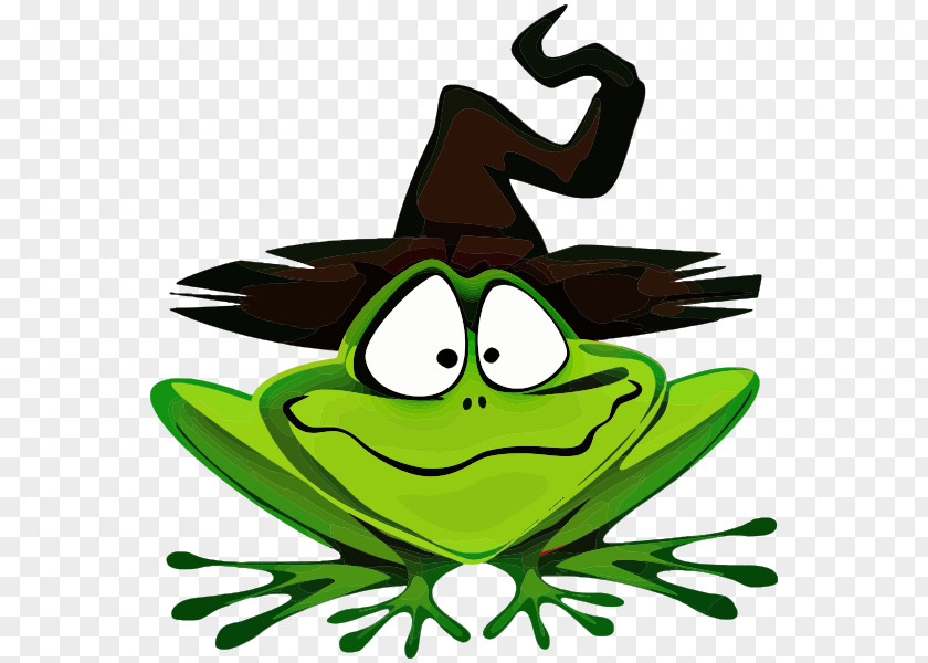 Wearing Frog Halloween Clip Art PNG