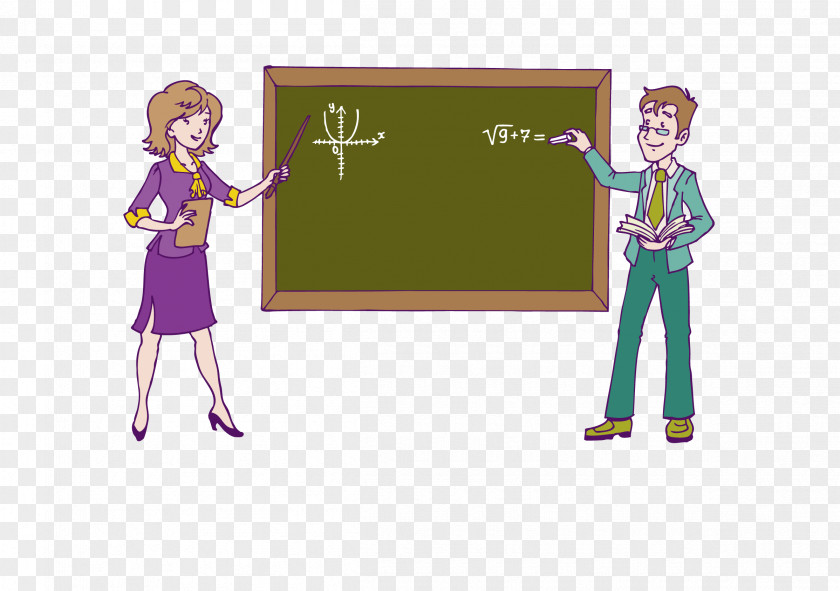 Cartoon Men And Women Teacher Dijak Clip Art PNG