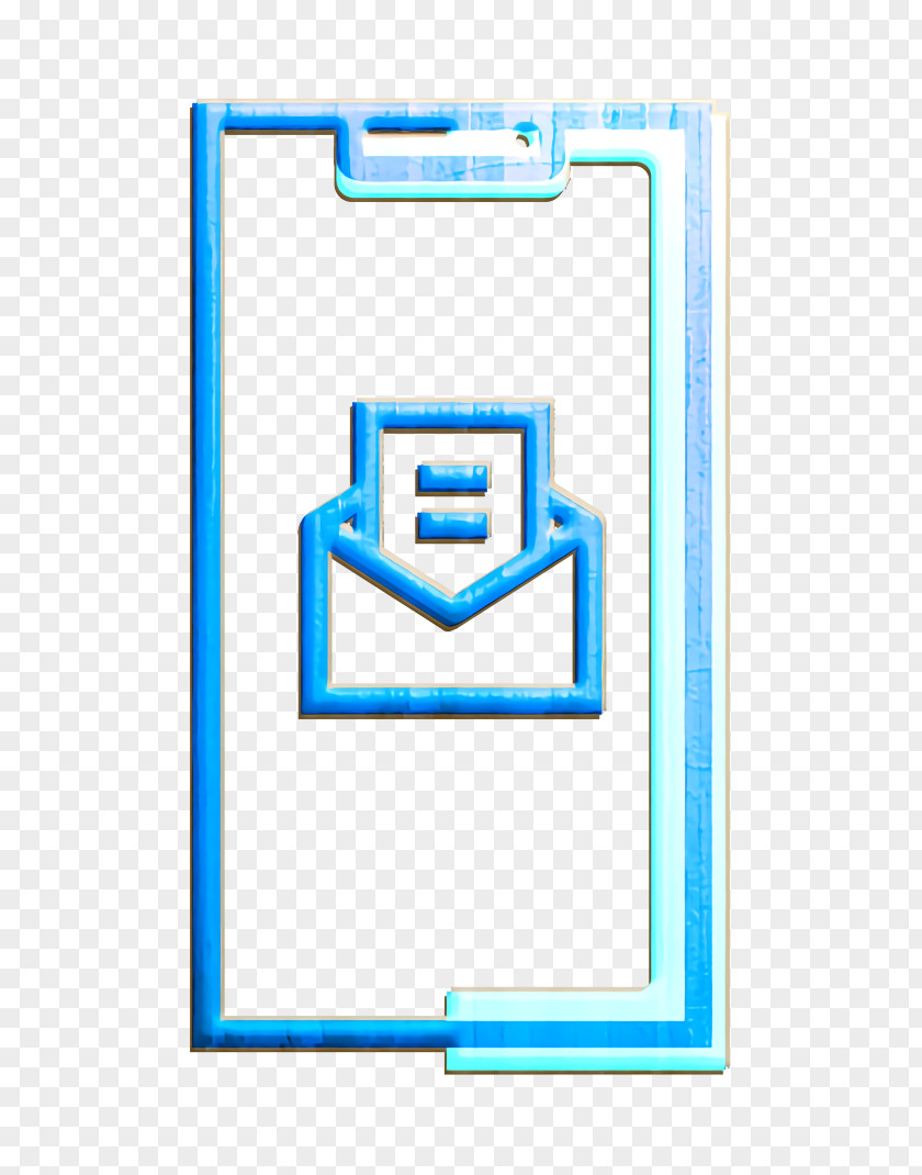 Clipboard Electric Blue Inbox Icon Iphone PNG