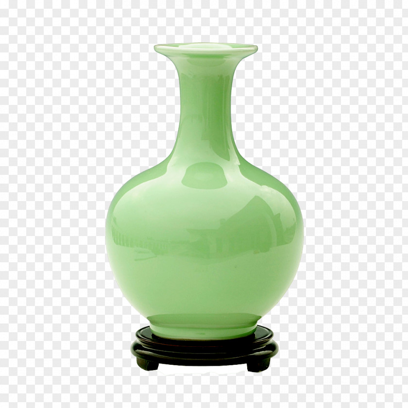 Jade Vase Jingdezhen Ceramic Porcelain Celadon PNG