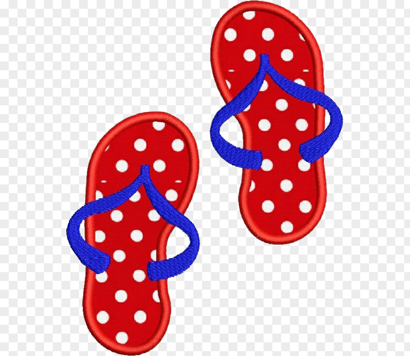 Red Sandals And Slippers Flip-flops Slipper Appliquxe9 Embroidery Clip Art PNG