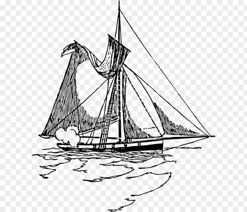 Sail Sailing Ship Sailboat PNG