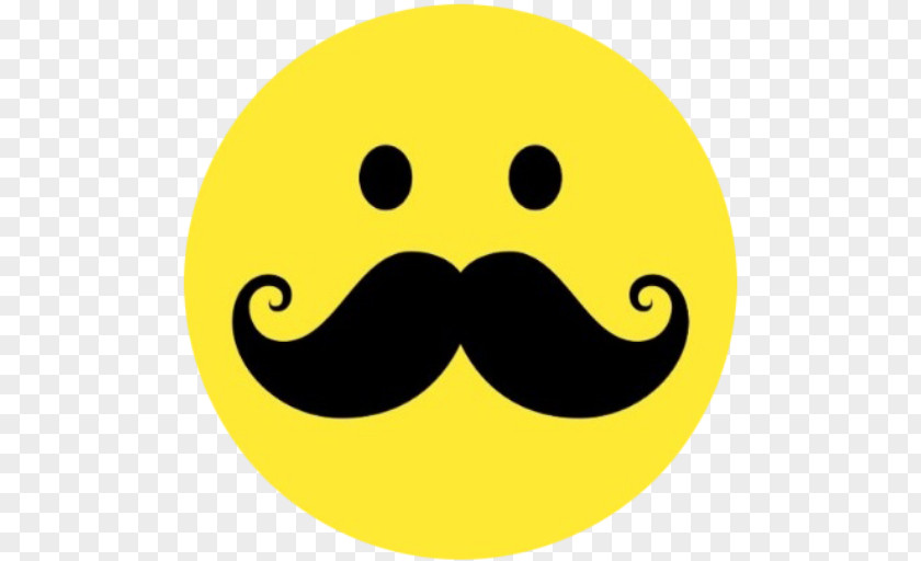 Smiley Moustache Emoticon Clip Art PNG