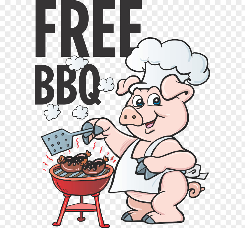 Barbecue Pig Roast Roasting Grilling Clip Art PNG