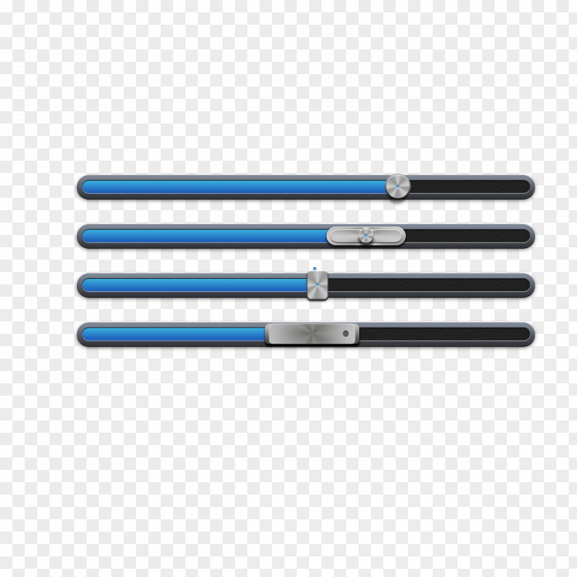 Blue Button Progress Bar Office Supplies Material Angle PNG