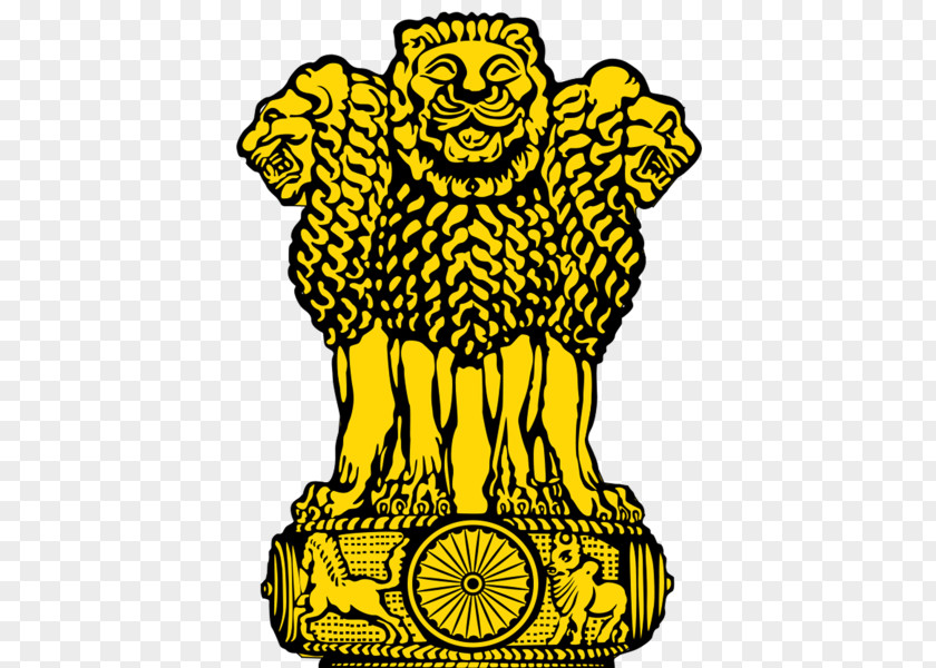 India Government Of Lion Capital Ashoka State Emblem Pillars PNG