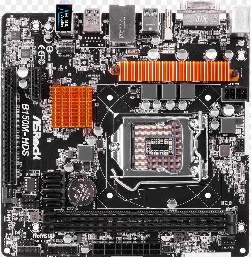 Power Socket Intel Motherboard LGA 1151 MicroATX PNG