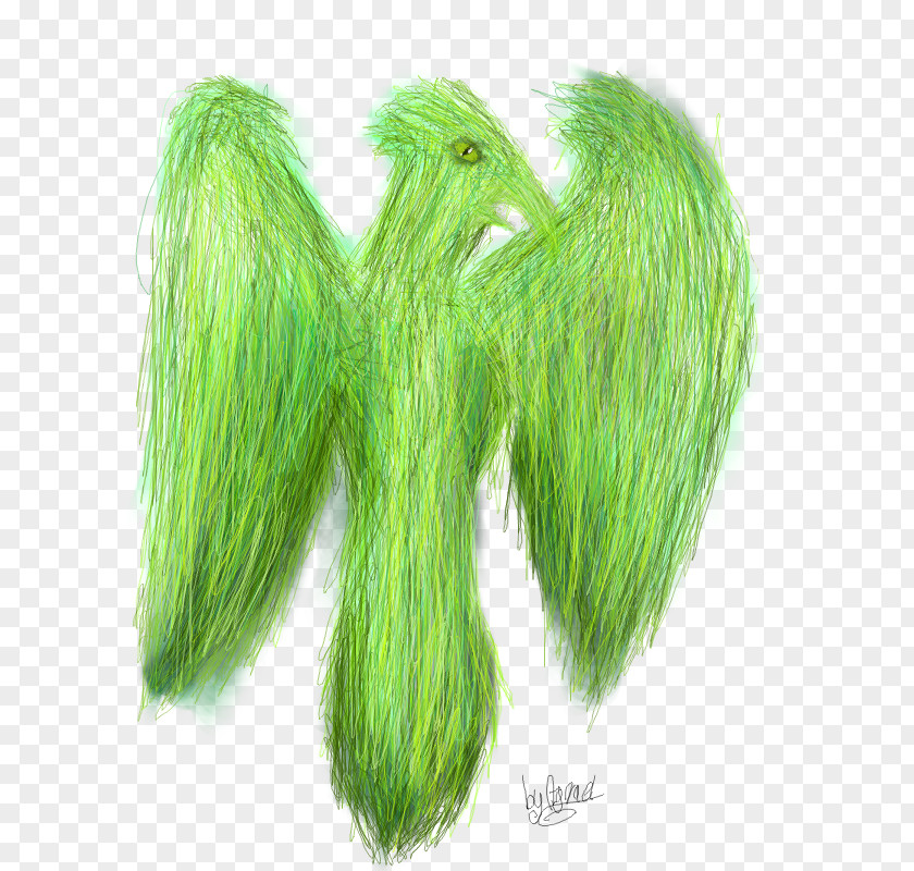 Scribbling Green Fur PNG