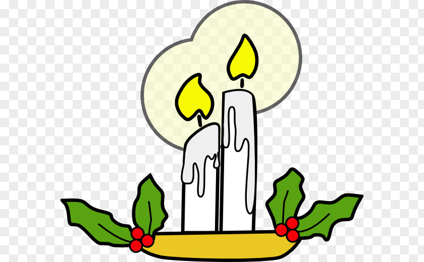 Cartoon Pictures Of Christmas Light Candle Clip Art PNG