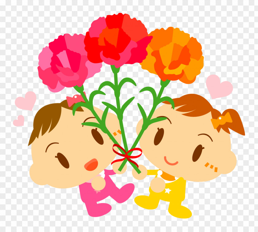 Mother's Day Floral Design Clip Art PNG