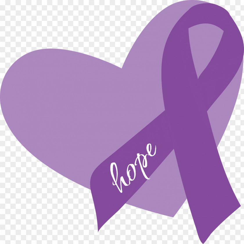 Purple Heart Ribbon Chiari Malformation Awareness Syringomyelia PNG