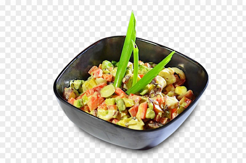 Salad Thai Cuisine Vegetarian Recipe Garnish PNG