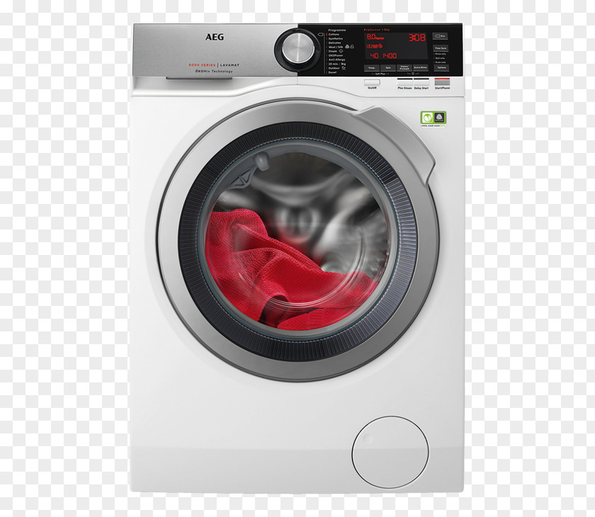 Washing Machines Home Appliance AEG L9FEC966R Machine PNG
