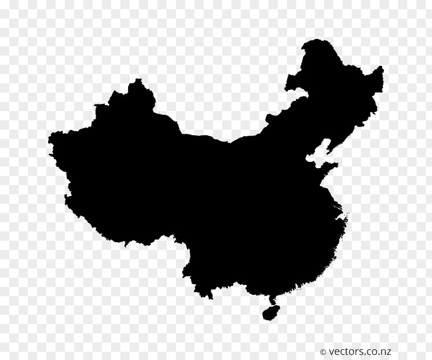 Blank Vector China Map PNG