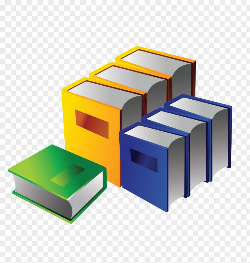 Books Neatly Arranged Computer Software Book Icon PNG