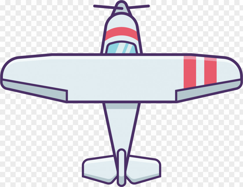 Flat Cartoon Military Aircraft Airplane Aviation PNG